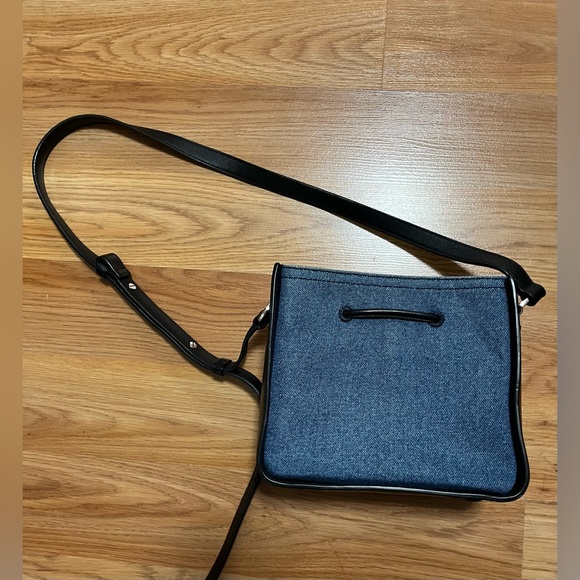 authentic 3.1 Phillip Lim Bucket Soleil Mini Drawstring Denim Cross Body Bag - Picture 3 of 10